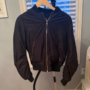 Topshop Black Bomber Jacket